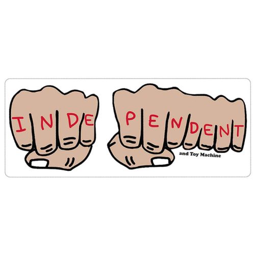 Independent X Toy Machine Knuckles Sticker 6" x 2.5" Skateboard Canada Pickup Vancouver