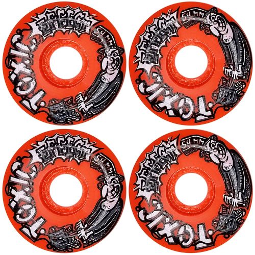 Toxic Effect Superthane Wheels 54mm 101a Orange Skateboard Canada Pickup Vancouver