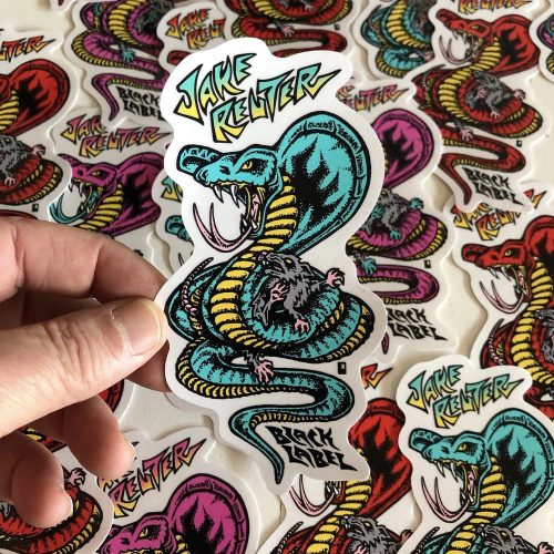 Black Label Jake Reuter Snake and Rat Sticker Canada Online Sales Vancouver Pickup