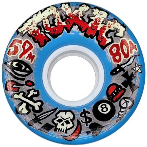 Toxic Logo Cruiser Wheels 59mm 80a Blue Skateboard Canada Pickup Vancouver