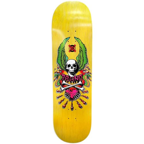 Brand-X X-Con Pop Deck 9" x 33.125" Yellow Stain Skateboard Canada Pickup Vancouver