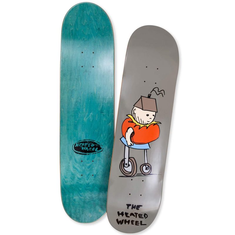 The Heated Wheel People Mover Deck 8" Grey Skateboard Neil Blender Canada Pickup Vancouver