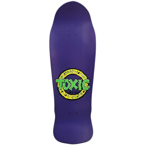 Toxic Denny Riordon Reissue Deck 10.25" x 31" Purple Dip Skateboard '80s Canada Pickup Vancouver Brand-X Skateboards Canada