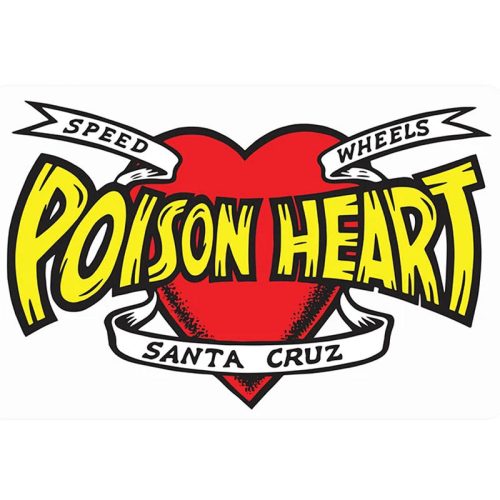Santa Cruz Poison Heart Sticker Canada Online Sales Vancouver Pickup