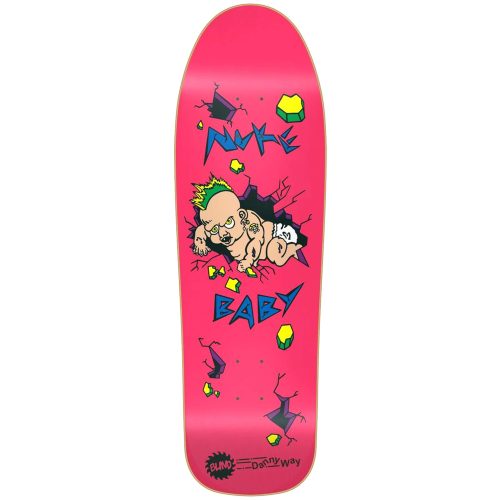 Blind Danny Way Nuke Baby REISSUE Deck 9.7" X 31.7" Fluorescent Pink Skateboard Canada Vancouver