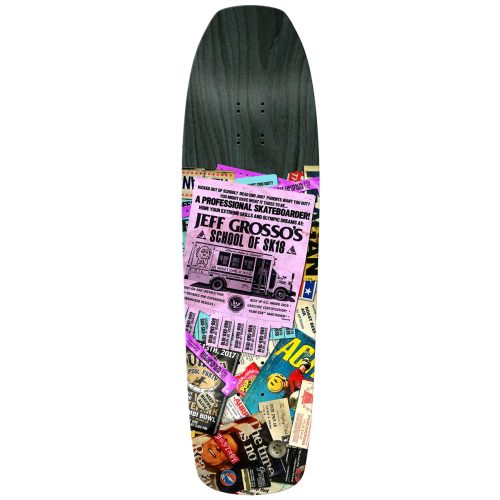 Antihero Jeff Grosso School of SK-18 Deck 9.25" x 32.68" Assorted Stains Skateboard Canada Vancouver