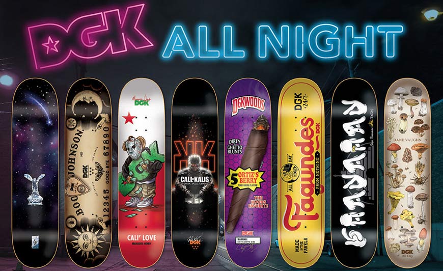 DGK All Night Series Skateboards Canada Vancouver