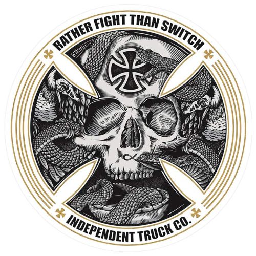 Independent FTR Skull Sticker Skateboard Trucks Canada Vancouver