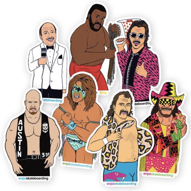 Enjoi X WWE Body Slam Stone Cold Steve Austin Sticker Canada Online Sales Vancouver Pickup