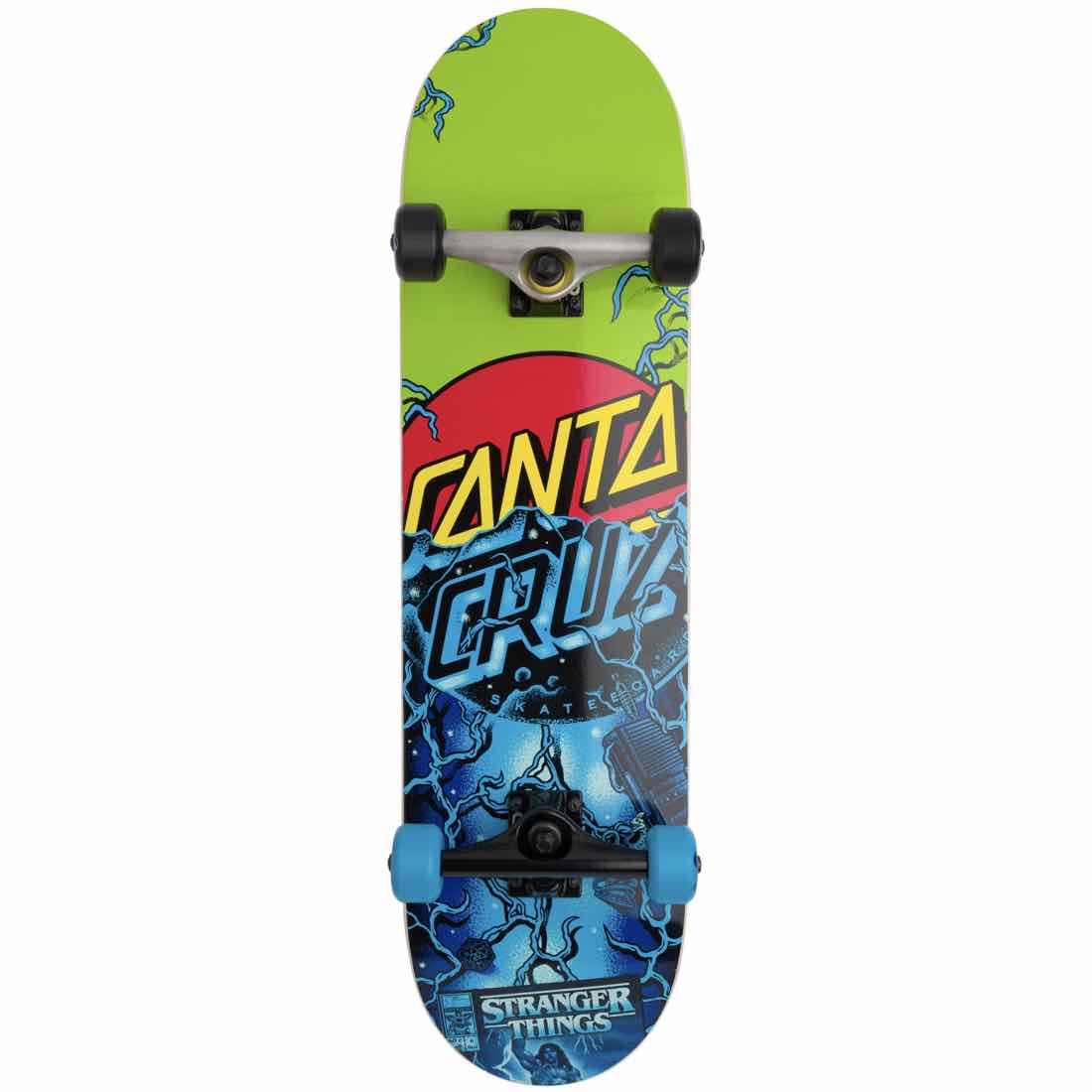 Flame Dot Large 8.25" Santa Cruz Complete Skateboard 