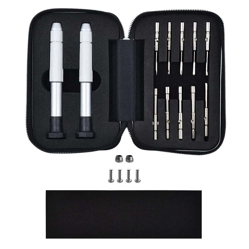 20 Pieces Fingerboard Tool Set Fingerboard Bearing Wheels with 4 Pieces Fingerboard Tool Screwdriver and Nut Driver Compatible with Most Fingerboard Trucks 