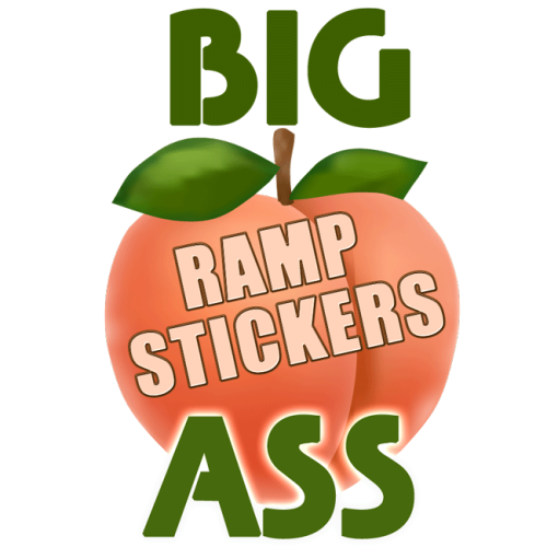 Large Big Ass Ramp Skateboard Stickers Canada Pickup Vancouver