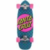 Santa Cruz X Carver Pink Dot Check Cut Back CX Truck Surfskate Complete 9.75″ x 29.95″ Blue