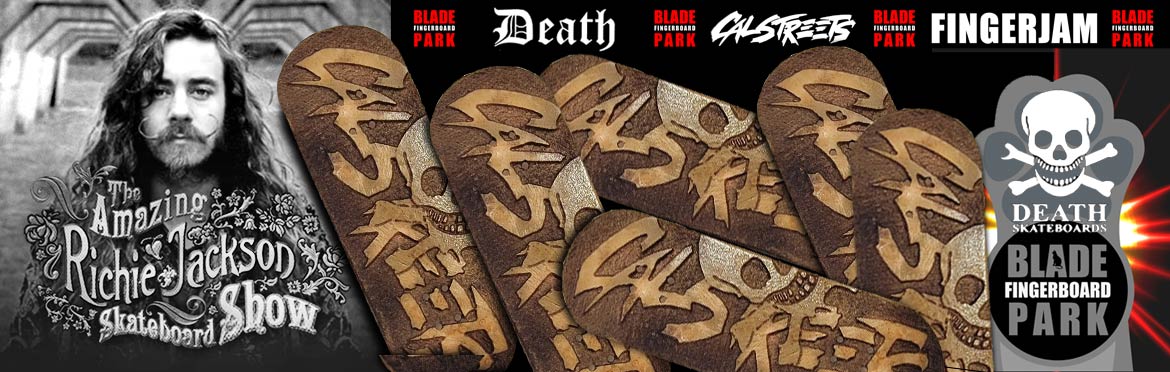 Blade Fingerboard Death Skateboards Collab. Celebrating Latest video from Richie Jackson