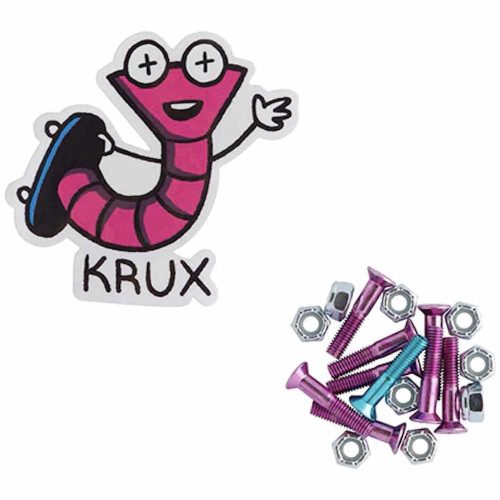 Krux Krome Allen Hardware 9 Pack 1" Pink with Blue