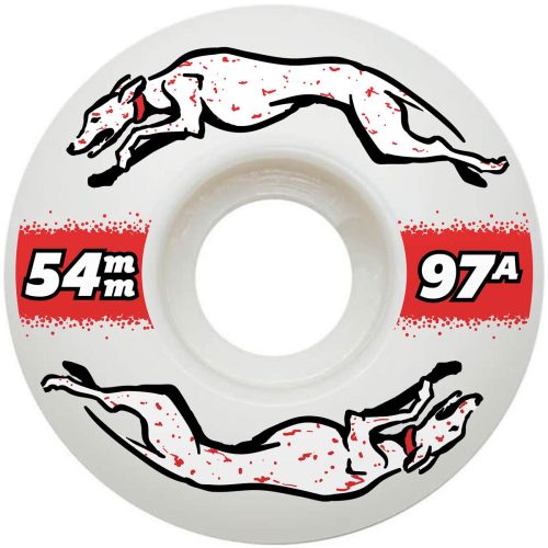 Greyhound Freestyle Skateboard Wheels - white 54mm, 97A Online Sales Canada Pickup CalStreets Vancouver