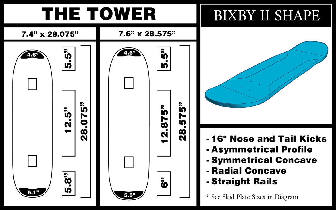 Waltz Freestyle Skateboards Canada Pickup Bixby II Shape the Tower CalStreets Vancouver