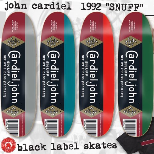 Black Label John Cardiel 1922 Snuff Reissue Deck Canada Online Sales Vancouver Pickup