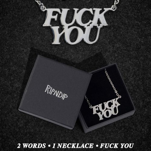 RipnDip Fuck You Necklace Pendant Silver Canada Pickup CalStreets Vancouver