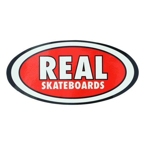 Real Oval Skateboard Sticker 6'' Large