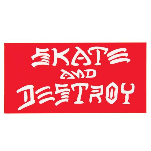 Thrasher Skate and Destroy Sticker 3.25" x 6.25"