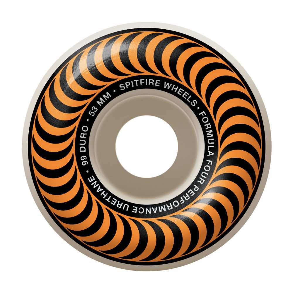 Formula Four OG CLASSIC Skateboard Wheels 52mm 99a Details about   SPITFIRE NEW & SEALED 