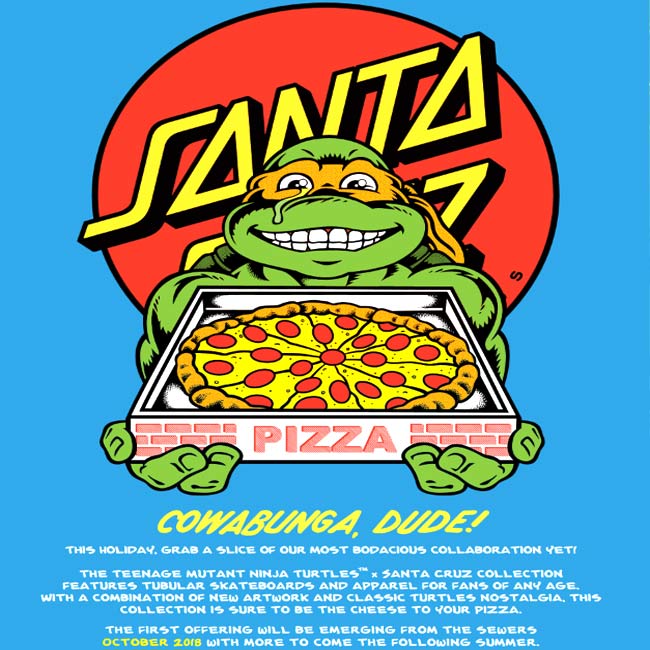 Santa Cruz X Teenage Mutant Ninja Turtles Aufkleber Skateboard Aufkleber 
