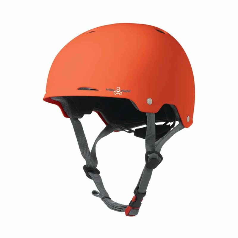 Triple 8 Gotham Helmet Orange Rubber