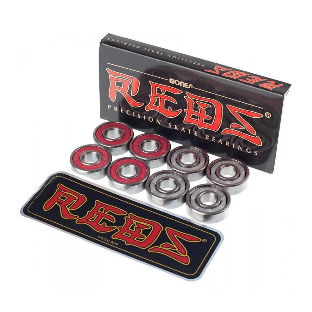 Bones Swiss Precision Bearings skateboard Set 8-Pack with spacers Free Shipping 