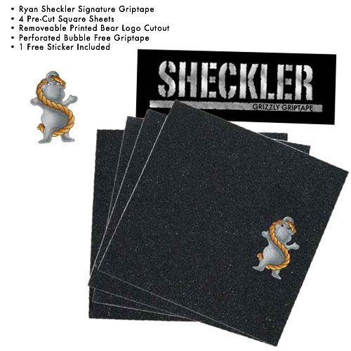 Grizzly Griptape Sheckler Squares (4 Pack)