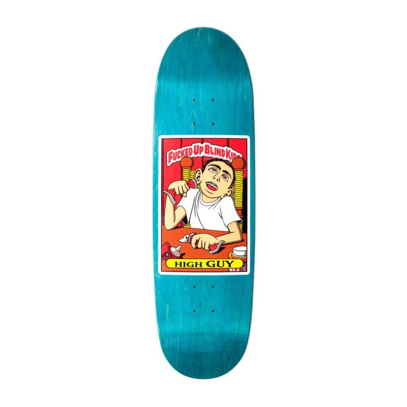 Buy Blind Fucked Up Blind Kids Guy Mariano High Guy HT Reissue Deck 9" x 32" Teal Canada Online Sales Vancouver Pickup