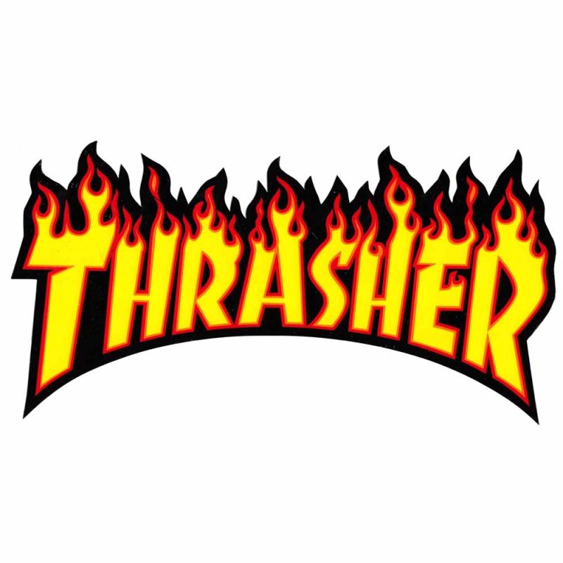 Thrasher Flames Sticker vancouver